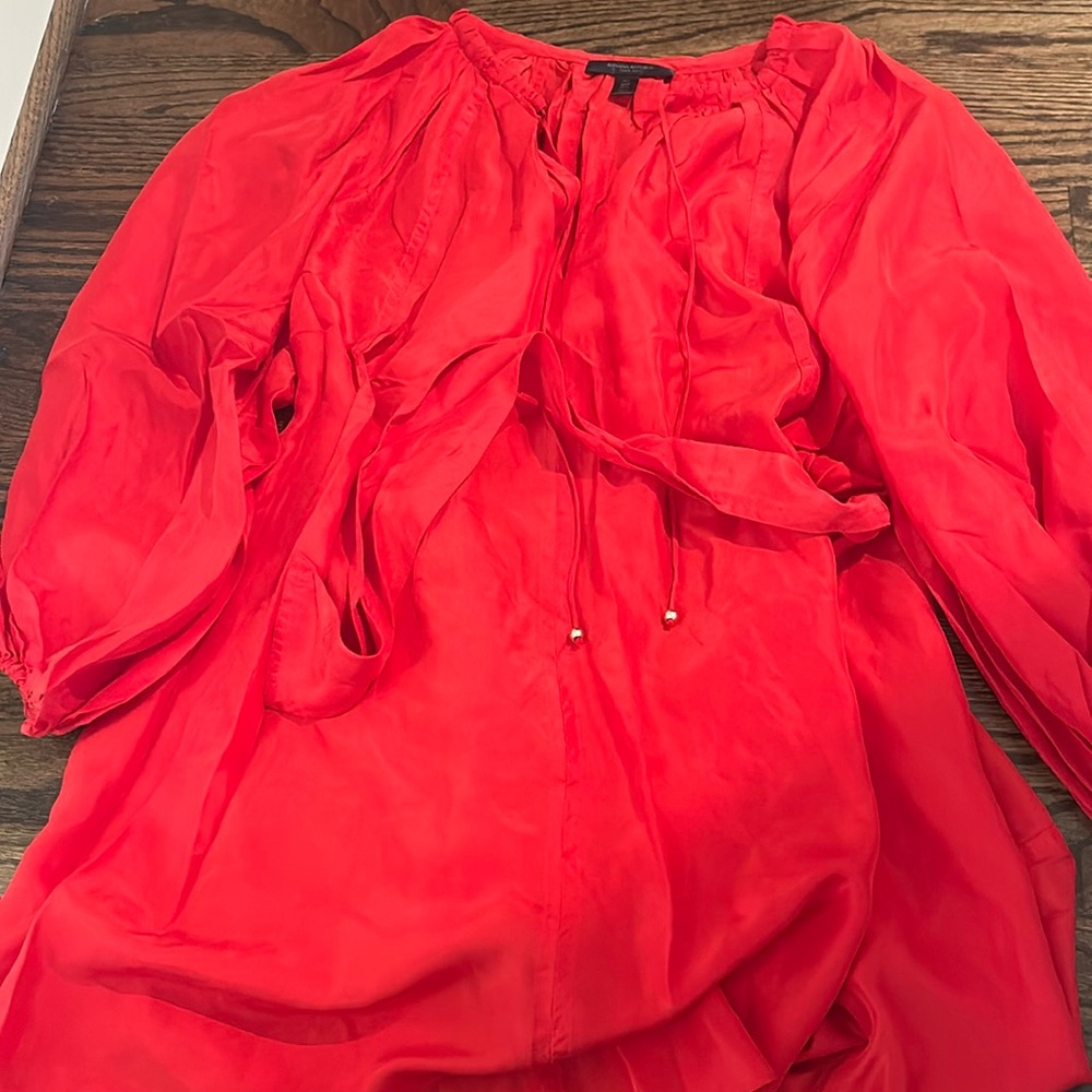 Red banana republic dress